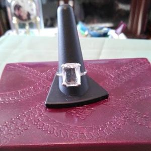 Large Clear Stone Ring